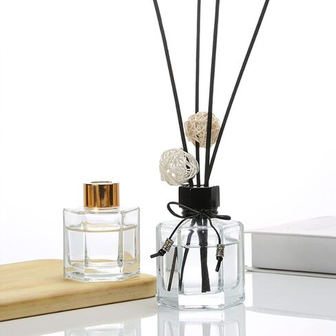 1 قطعة 120 مل/4 أونصة زجاجة ناشر زجاجية فارغة قابلة لإعادة الملء برطمانات ناشرة للروائح العلاجية حاوية تخزين إكسسوارات العطور تستخدم لاستبدال عصي الناشر اليدوية للديكور (شفاف) in Kuwait