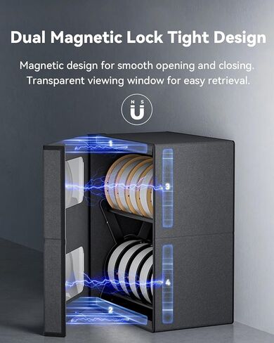Creality Filament Storage Box, 2 Tier Storage Rack, Storage 10 Spools of 1kg Filament, 3D Printer Filament Storage Container for Filament/UV Resin in Saudi Arabia