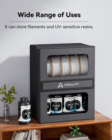 Creality Filament Storage Box, 2 Tier Storage Rack, Storage 10 Spools of 1kg Filament, 3D Printer Filament Storage Container for Filament/UV Resin in Saudi Arabia