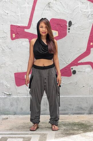 Women's Loose Harem Lounge Pants with Pockets Yoga Cotton Elastic Waist Joggers Baggy Trousers in Saudi Arabia