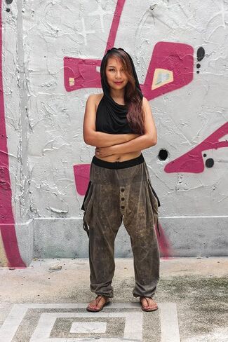 Women's Loose Harem Lounge Pants with Pockets Yoga Cotton Elastic Waist Joggers Baggy Trousers in Saudi Arabia