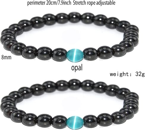 Todenb خلخال سبج أسود مضاد للتورم، قطعتين خلخال سبج أسود تورم، سوار مطرز سبج للرجال/النساء in Kuwait