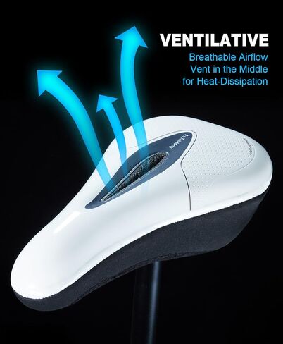 Bike Seat Cushion with Knob Adjustment, Gel Bike Seat Cover, Stationary Bicycle Seat Cushion Padding with Rain Cover in Saudi Arabia