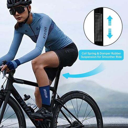 Bike Suspension Seat Post 27.2/28.6mm Shock Absorber Damper Bicycle Seat Post Mountain Bike Road Bicycle Seat Post in Saudi Arabia