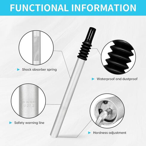 Bike Suspension Seat Post 27.2/28.6mm Shock Absorber Damper Bicycle Seat Post Mountain Bike Road Bicycle Seat Post in Saudi Arabia