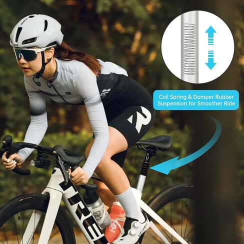 Bike Suspension Seat Post 27.2/28.6mm Shock Absorber Damper Bicycle Seat Post Mountain Bike Road Bicycle Seat Post in Saudi Arabia