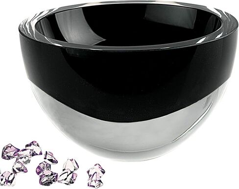 Badash Penelope Crystal Bowl 6" Diameter - Lead-Free Glass Crystal Bowls, Mouth Blown European Artisanal Craftsmanship, Decorative Bowl Centerpiece for Nuts, Snacks - Great Home Decor Gift - Clear in Kuwait