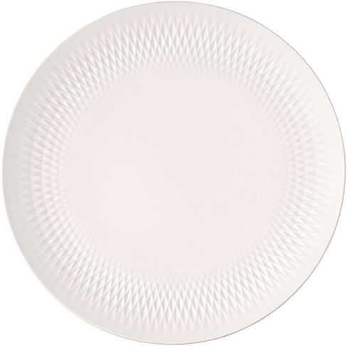 Villeroy & Boch Manufacture Collier Blanc، وعاء أنيق للفواكه والديكور، بورسلين فاخر، غسيل يدوي، أبيض in Saudi Arabia