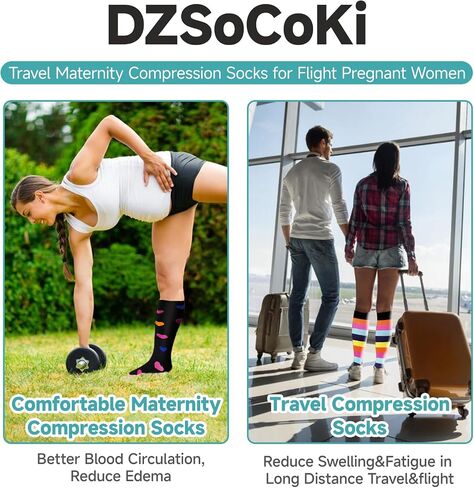 Wide Calf Compression Socks Women Men Plus Size 15-20mmhg Extra Large Compression Sock for Nurse Pregnancy Travel in Saudi Arabia