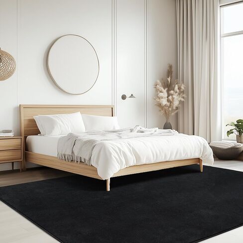 Andency 4x6 Area Rug for Bedroom, Navy Blue Soft Thickened Memory-Foam Living Room Carpets, Modern Shag Comfy Indoor Rug, Non-Slip Floor Mat for Boys Girls, Minimalist Rug Home Décor in Saudi Arabia