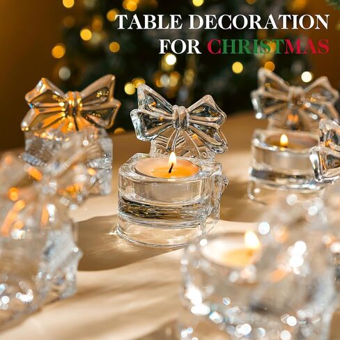 H&D HYALINE & DORA Set of 3 Clear Glass Cross Candle Holder 4" High Christian Tea Light Holder Cross Crystal Votive Candle Holders for Religious Gift in Box in Kuwait