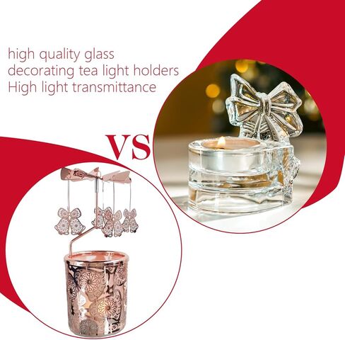 H&D HYALINE & DORA Set of 3 Clear Glass Cross Candle Holder 4" High Christian Tea Light Holder Cross Crystal Votive Candle Holders for Religious Gift in Box in Kuwait