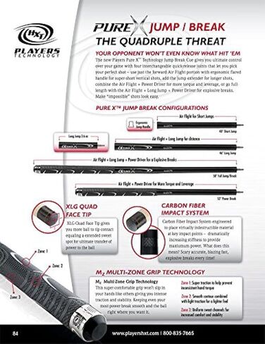 Pure X 58" Jump Break Pool Cue in Saudi Arabia