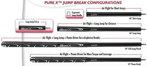 Pure X 58" Jump Break Pool Cue in Saudi Arabia