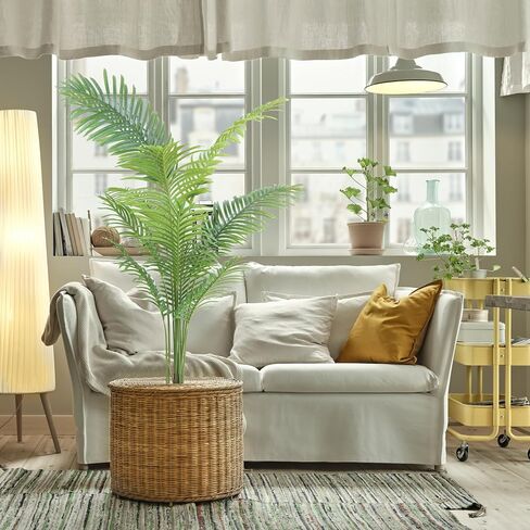 5FT Artificial Tree, Toffee Palm with Plastic Nursery Pot, Fake Plant for Office House Farmhouse Living Room Home Decor (Indoor/Outdoor)… in Saudi Arabia