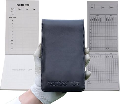 A-ONE Golf scorecard Holder / 2 Waterproof Golf Journal (Golf Log Book), Golf Yardage Book, Golf Scorecard Book, Golf Notebook Golf scorecard Book,30x scorecards. Golf Leather Score Journal in Kuwait