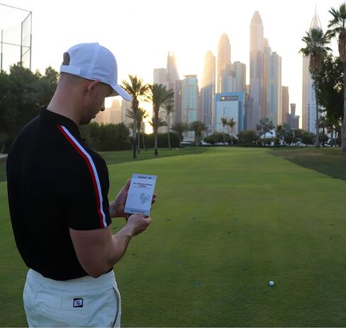 A-ONE Golf scorecard Holder / 2 Waterproof Golf Journal (Golf Log Book), Golf Yardage Book, Golf Scorecard Book, Golf Notebook Golf scorecard Book,30x scorecards. Golf Leather Score Journal in Kuwait