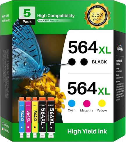 خراطيش حبر 712XL 712 بديلة عالية الإنتاجية لخرطوشة حبر HP DesignJet 712 712XL 712 باللون الأسود واللون لطابعة HP DesignJet T210 Ink T650 T630 T250 T230 (4 عبوات، 1BK/1C/1M/1Y) in Saudi Arabia