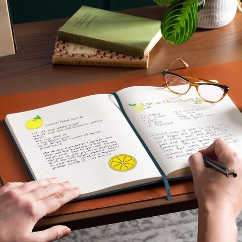 كتب Beechmore دفتر يوميات مبطن، 8.5 × 11.5 بوصة، A4 160 صفحة مبطنة، مجلات جلدية بغلاف مقوى للنساء والرجال والكتابة والدفاتر للعمل - ورق سميك 120 جرام في المتر المربع، صندوق هدايا متضمن in Saudi Arabia