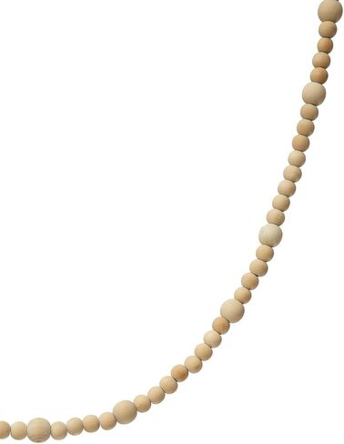 إكليل من الخرز الخشبي التعاوني الإبداعي مع أيقونة غزال وشرابات، طبيعي in Saudi Arabia