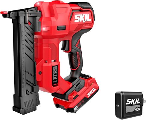 SKIL PWR CORE 20 Brushless 20V 18Ga Brad Nailer Kit including 2.0Ah USB-C Battery and Charger-NA1800B-10 in Saudi Arabia