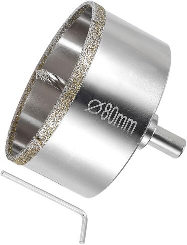 Diamond Hole Saws Drill Bits, 68mm / 2-5/8" Drilling Diameter, White Zinc Plated with Center Guide Drill Bit - (Applications: for Glass Ceramic Tiles Marble Stone) in Saudi Arabia