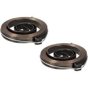 uxcell Drill Press Spring Drill Press Quill Feed Return Coil Spring Assembly Spring Steel Chemical Blackening Finish 680mm Expand Long 34 x 6 x 0.65mm 2 Pcs