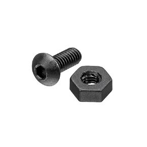 uxcell M2.5x6mm 100pcs Screw Bolt Thread, M2.5 Hex Nuts 100pcs 10.9 Alloy Steel Button Head Hex Socket Cap