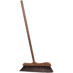 Unomor Wood Broom Soft Handmade Broom Dust Removing Broom Kitchen Cleaning Broom Sidewalk Broom Home Cleaning Broom Patio Broom Courtyard Broom Bathtub Broom Long Handle Floor Brush