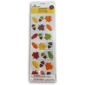 Autumn Leaves and Acorns Gel Cling Set - 28 Piece