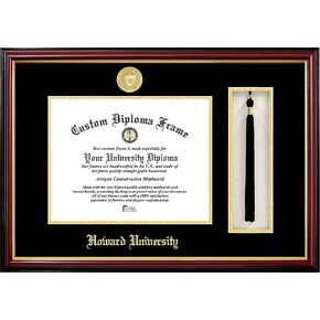 Campus Images Howard University 11 x 8.5 Inches Tassel Box and Diploma Frame