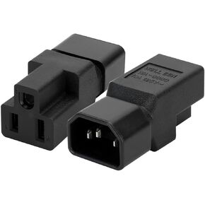 Dracaena 10 Pack PDU UPS Power IEC Male C14 to Female C19 Adapter IEC Connector