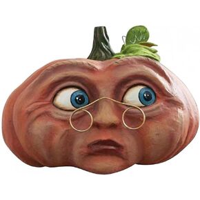 Shiker Expressive Pumpkins Fall Table Top Decor, Halloween Pumpkin Head Freak Resin Pumpkin Ornaments with Lifelike Expressions, for Fall Harvest Halloween Thanksgiving Party Decoration