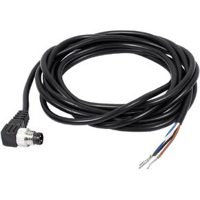 uxcell M8 2m Male Right Angle 4 Pin Connector Aviation Plug Electrical Cable