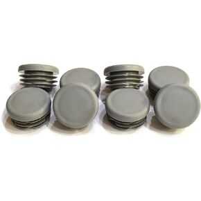 30mm Round Plastic End Cap (for Hole Size from 31/32 to 1 3/32, Including 1 inch, 24-28mm), Furniture Finishing Plug (Grey, 8)