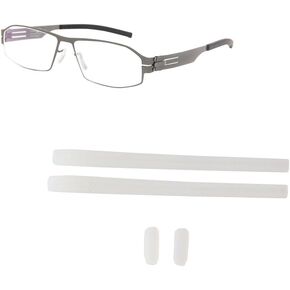 QYAJS Eyeglasses Nose Pads Push in Replacement Kit of 1Pair Temple Tips Ear Socks and1 Pair Nose Piece Pads for IC! IC Berlin Eye Glass Frames…