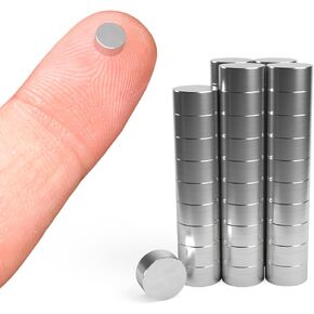 Magnetize-It! D6x3mm - Neodymium Circular Magnets - 50 Pack - Rare Earth Magnets, Fridge Magnets, Refrigerator Magnets, for Crafts, Office Magnets, Extra Strong Magnets