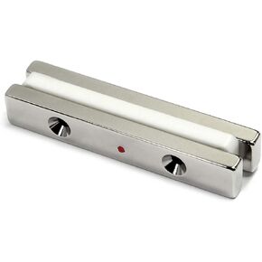 CMS MAGNETICS - (2 Pack) Grade N45 North Pole Neodymium Bar Magnets 1/4 x 1/2 x 3 Inches with Two #6 Countersunk Holes - Strong Industrial Strength