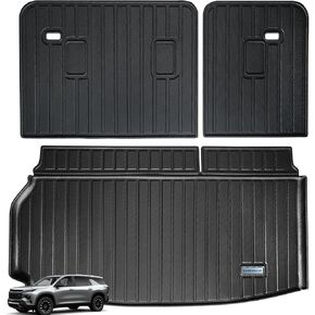 Floor Mats & Cargo Liner for 2024 Chevrolet Chevy Trax，TPE All Weather Waterproof Protection Car Floor Liners & Trunk mat Accessories for 2024 Chevrolet Trax-Black