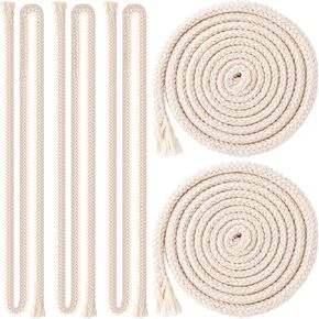 5 PCS 1/4" Round Oil Lamp Wicks Cotton Braided Lamp Wicks Replacement for Candle Lamp, Oil Lamp Wicks Only