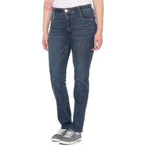 Democracy Destructed Ankle Jeans - Mid Rise, Destructed Blue, 6