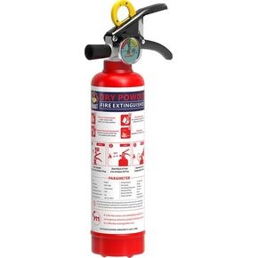 ABC Dry Powder Fire Extinguisher 2.5 lb, 1-A:10-B:C for Home, Kitchen, Office, Vehicle, Boat – Easy-Grip Handle, Quick Release for Electrical, Grease Fires – 2 Pack, Red