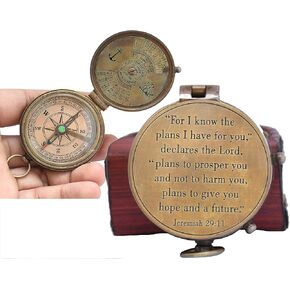 Brass Compass for Religious Gifts, Confirmation Gifts, Baptism Gifts, Best Easter, Christian Gifts for Men, Catholic Gifts, Birthday Gifts, Gifts for Teen Age, Graduation Gifts.