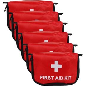 6Pcs Travel Empty First Aid Pouch Mini, Portable Empty Aid Medical Bag,Empty Medicine Bag Emergency Kit Storage Bag Empty