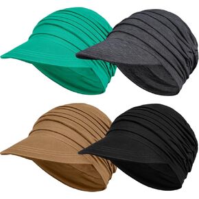 4 Pcs Soft Bamboo Baseball Cap for Women, Chemo Hats for Hair Loss