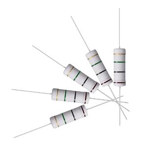 uxcell 50Pcs 1M Ohm Resistor, 5W 5% Tolerance Metal Oxide Film Resistors, Axial Lead, Flame Proof for DIY Electronic Projects and Experiments