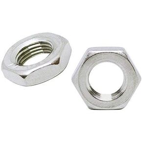 (20pcs) BelMetric M8X0.75 Stainlesss Steel A2 Metric Extra Fine Thread Thin Jam Hex Nuts DIN 439B by NJAM8X0.75SS