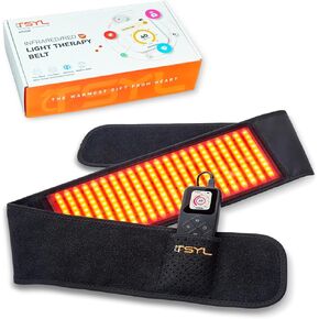 Infrared Light Therapy Wrap Belt for Body Pain Relief, 460 LEDs 830nm High Intensity red Light Therapy for Back Shoulder Neck Knee Lumbar, Rechargeable Timer for Use at Home Gift Package 4.2FT