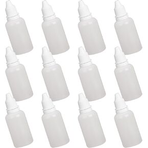 12 قطعة من زجاجات القطارة البلاستيكية الشفافة القابلة للعصر سعة 30 مل، حاويات قطرات العين القابلة لإعادة الملء مع أغطية لولبية ومقابس، زجاجات قطارة صغيرة محمولة سعة 1 أونصة للزيوت العطرية، عينات سائلة، زجاجات شفافة فارغة in Kuwait