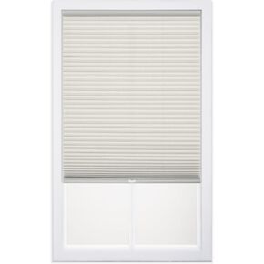 DEZ FURNISHINGS QCCR334480 Cordless Light Filtering Cellular Shade, 33.5" x 48", Cream